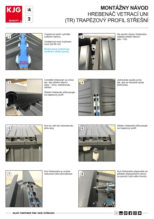 Hřebenáč větrací UNI (TR)