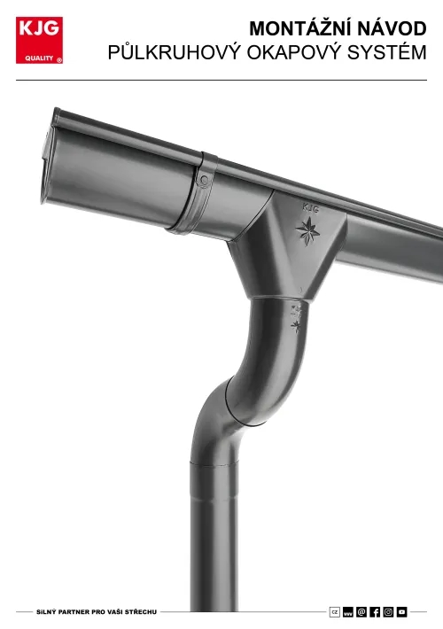 Půlkruhový okapový systém