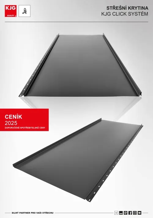 Střešní krytina KJG CLICK systém