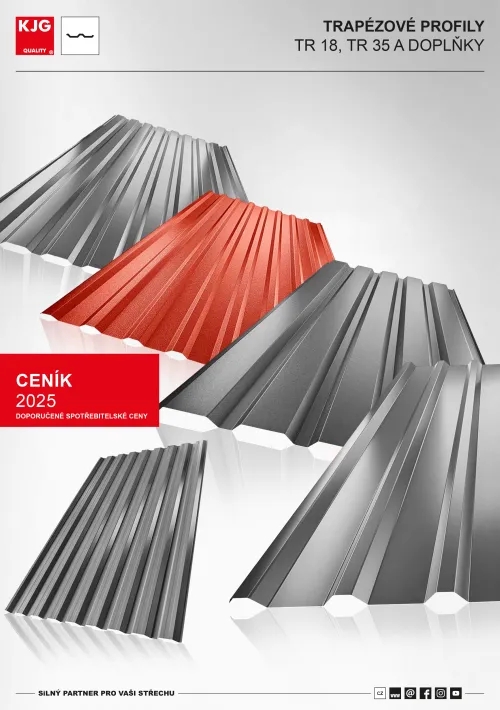 Trapézové profily TR a doplňky