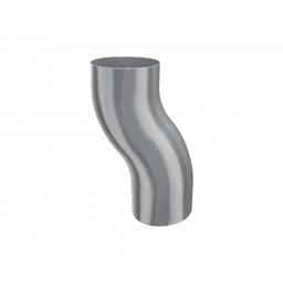 Koleno soklové  - Hliník lakovaný  - Světle šedá  -  Obrázek 1