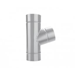 Svodová odbočka 72°  - Hliník lakovaný  - Bílo hliníková  -  Obrázek 2