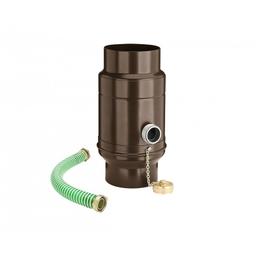 Sběrač dešťové vody s hadicí  - Hliník lakovaný  - Testa di Moro  -  Obrázek 1