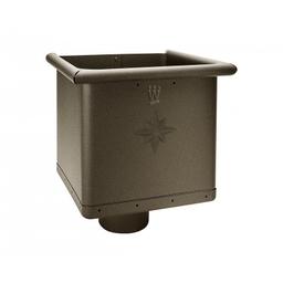 Sběrný kotlík kubický  - Hliník lakovaný
W.15  - Zeleno hnědá W.15  -  Obrázek 1
