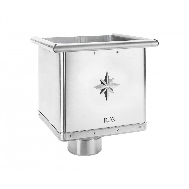 Sběrný kotlík kubický - Titan-zinek - Natur - Obrázek