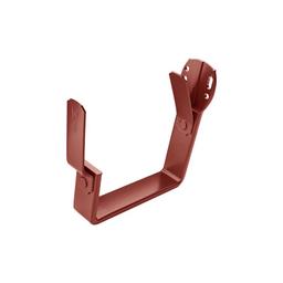 Žlabový hák hranatý čelní  - Hliník – Natur  - Pozink lakovaný – Ocelově červená  -  Obrázek 1