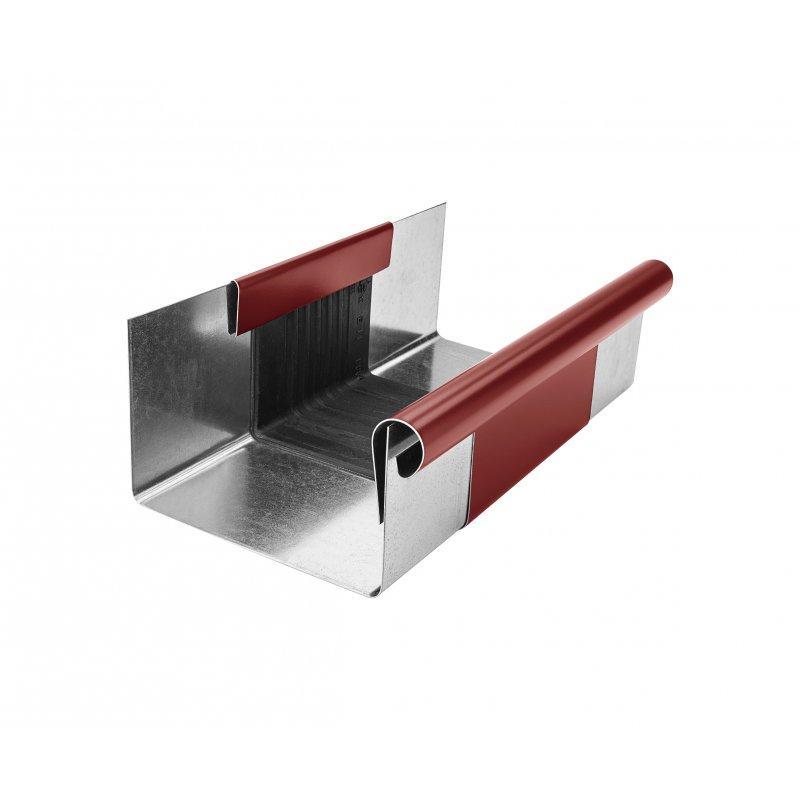 Žlabová dilatace hranatá  - Pozink lakovaný  - Ocelově červená  -  Obrázek