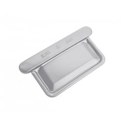 Čelo žlabové hranaté  - Pozink lakovaný  - Bílo hliníková  -  Obrázek 1