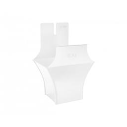 Kotlík žlabový hranatý - Pozink lakovaný - Šedo bílá - Obrázek 1