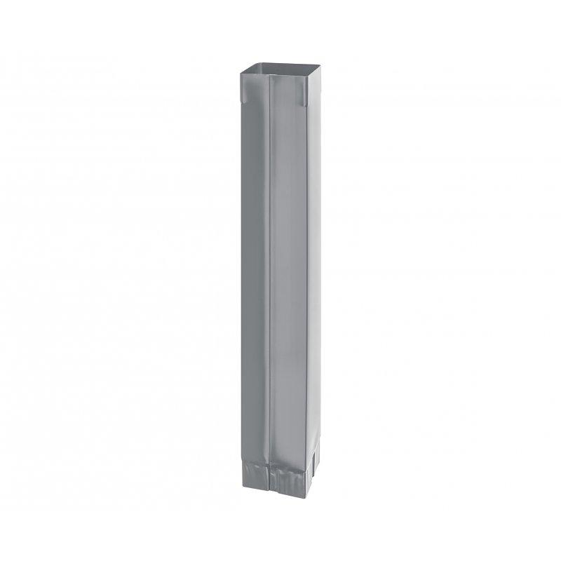 Svodová roura hranatá  [s=0,55]  - Pozink lakovaný  - Prachově šedá  -  Obrázek