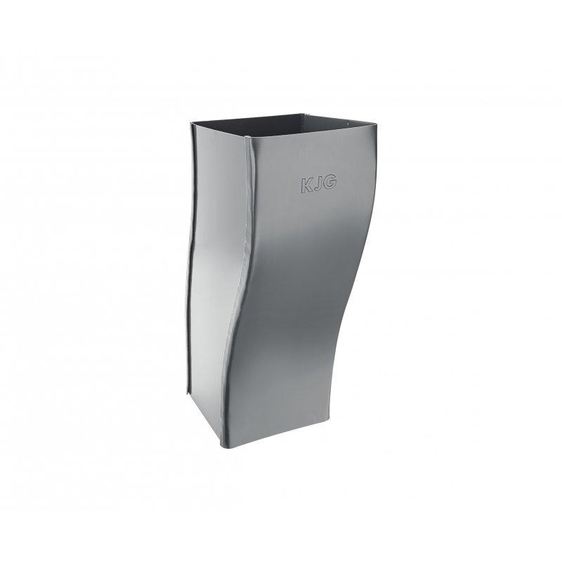 Koleno soklové hranaté  - Pozink lakovaný  - Prachově šedá  -  Obrázek