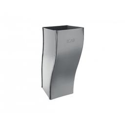 Koleno soklové hranaté  - Pozink lakovaný  - Prachově šedá  -  Obrázek 1