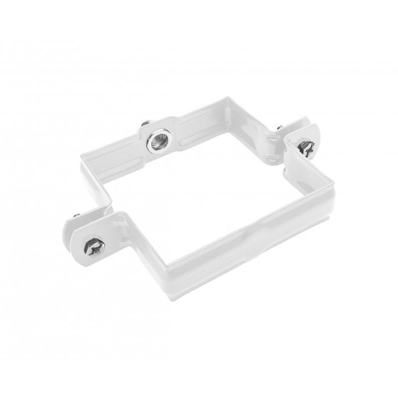 Svodová objímka hranatá M10  - Pozink lakovaný  - Šedo bílá  -  Obrázek