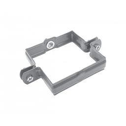 Svodová objímka hranatá M10  - Pozink lakovaný  - Prachově šedá  -  Obrázek 1