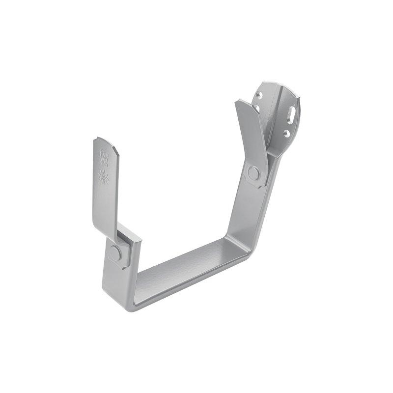 Žlabový hák hranatý čelní  - Hliník lakovaný  - Bílo hliníková  -  Obrázek