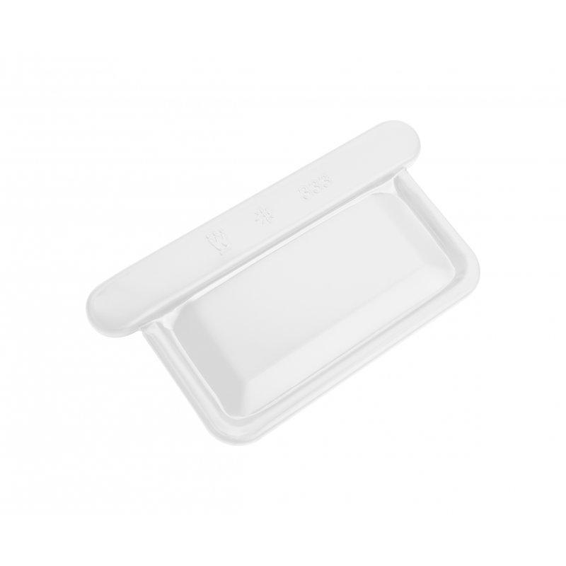 Čelo žlabové hranaté  - Hliník lakovaný  - Bílá  -  Obrázek