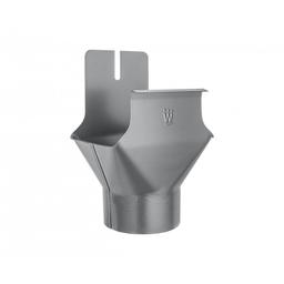 Kotlík žlabový hranatý/půlkruhový  - Hliník lakovaný  - Světle šedá  -  Obrázek 1