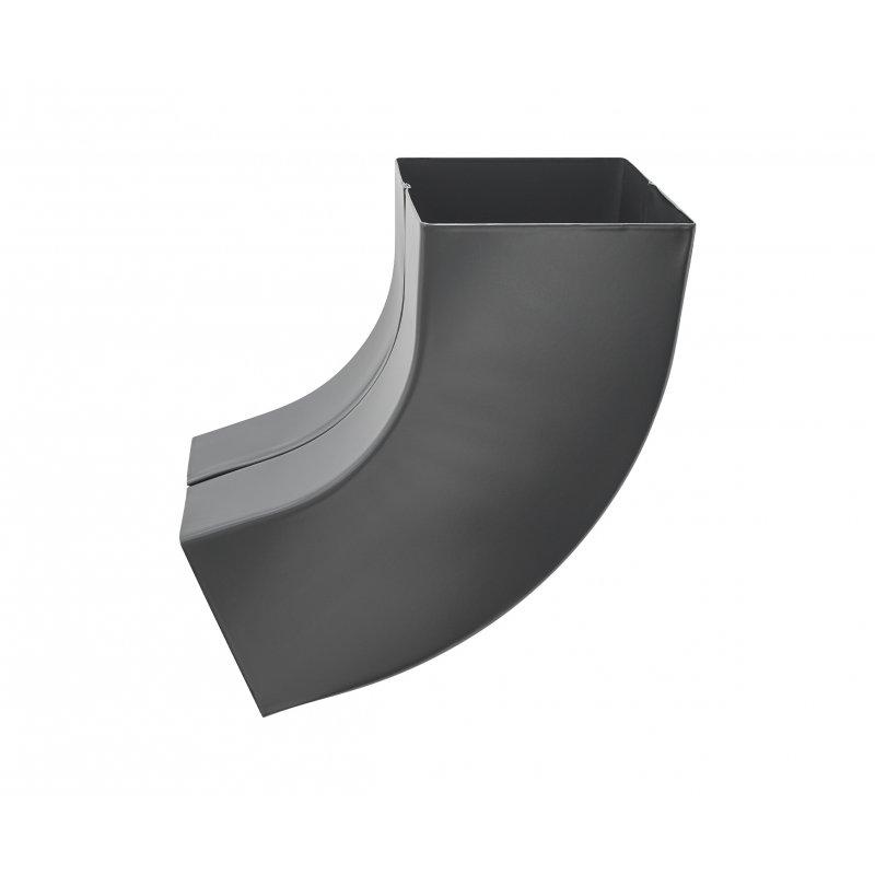 Svodové koleno hranaté 72°  - Hliník lakovaný  - Antracit  -  Obrázek