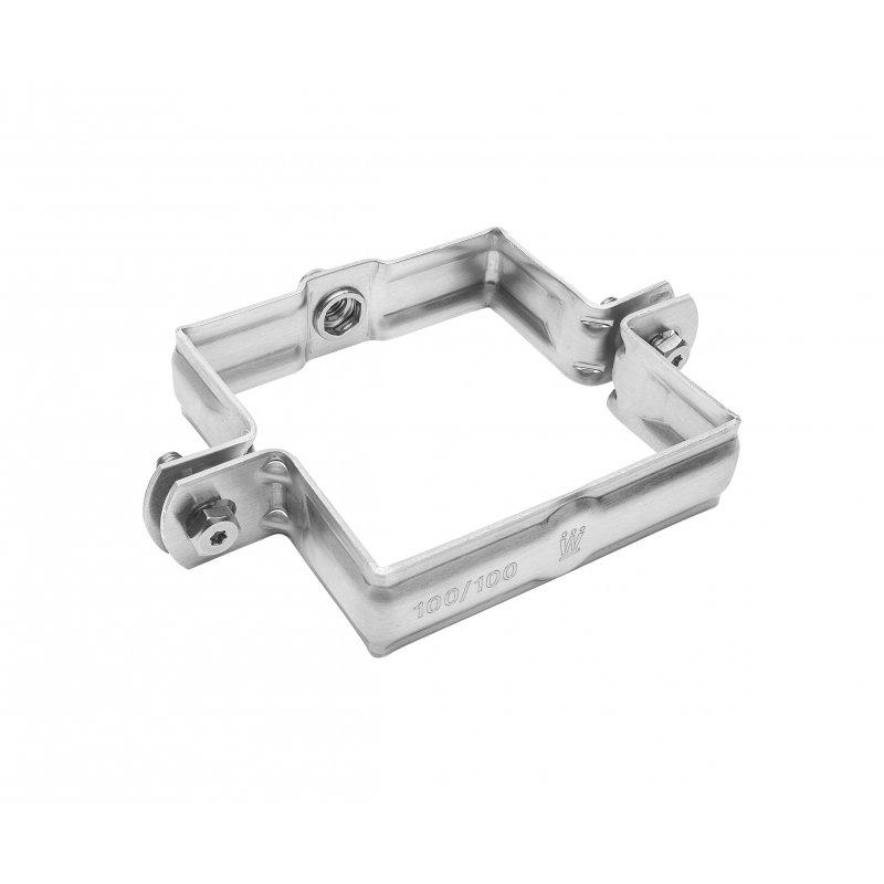 Svodová objímka hranatá M10  - Hliník  - Natur  -  Obrázek