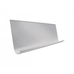 Žlab nástřešní  [s=0,55]  - Pozink lakovaný  - Bílo hliníková  -  Obrázek 1