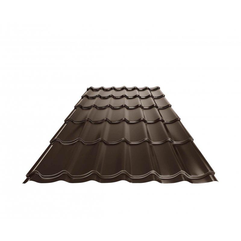 Střešní krytina UNI 1  - Pozink lakovaný  - Testa di Moro  -  Obrázek