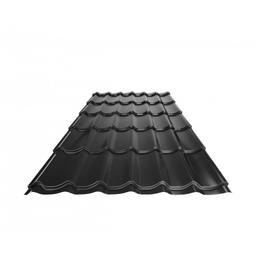 Střešní krytina UNI 1  - Pozink lakovaný  - Intenzivní černá  -  Obrázek 1