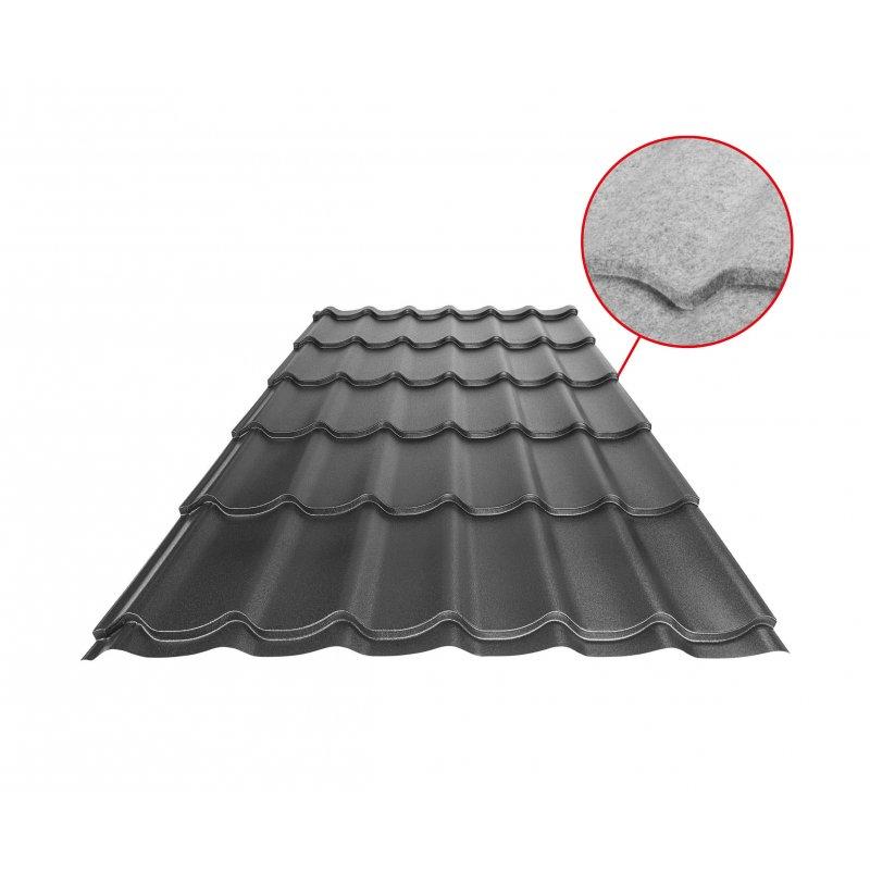 Střešní krytina UNI 1 SQ (sound – aqua)  - Pozink lakovaný
MATT  - Antracit MATT  -  Obrázek