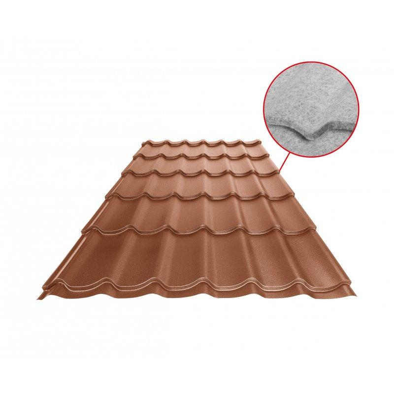Střešní krytina UNI 1 SQ (sound – aqua)  - Pozink lakovaný
MATT  - Měděno hnědá MATT  -  Obrázek