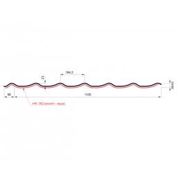 Střešní krytina UNI 1 SQ (sound – aqua)  - Pozink lakovaný
MATT STUCCO  - Testa di Moro MATT STUCCO  -  Obrázek 2