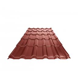 Střešní krytina UNI 2  - Pozink lakovaný  - Ocelově červená  -  Obrázek 1