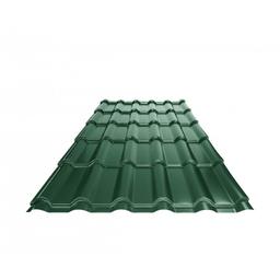 Střešní krytina UNI 2  - Pozink lakovaný  - Mechově zelená  -  Obrázek 1