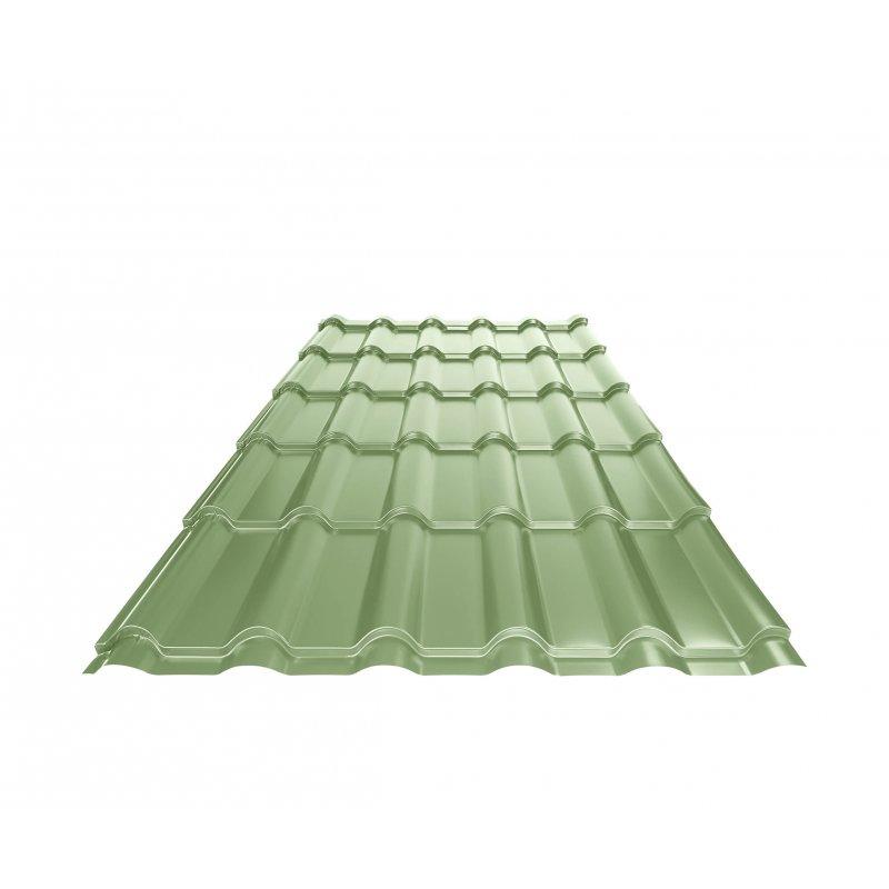 Střešní krytina UNI 2  - Pozink lakovaný  - Trávově zelená  -  Obrázek