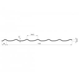 Střešní krytina UNI 1  - Pozink lakovaný
MATT MARCEGAGLIA  - Testa di Moro MATT  -  Obrázek 2