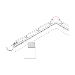 Hřebenáč pro krytinu  - Pozink lakovaný  - Antracit  -  Obrázek 2