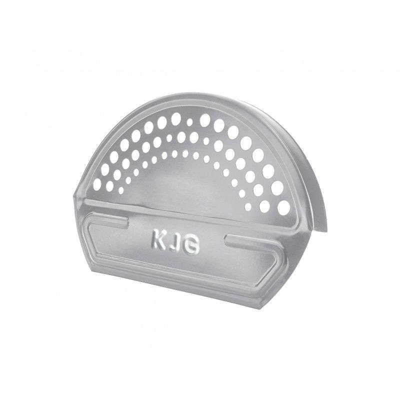 Ukončení hřebenáče čelní  - Pozink lakovaný  - Bílo hliníková  -  Obrázek