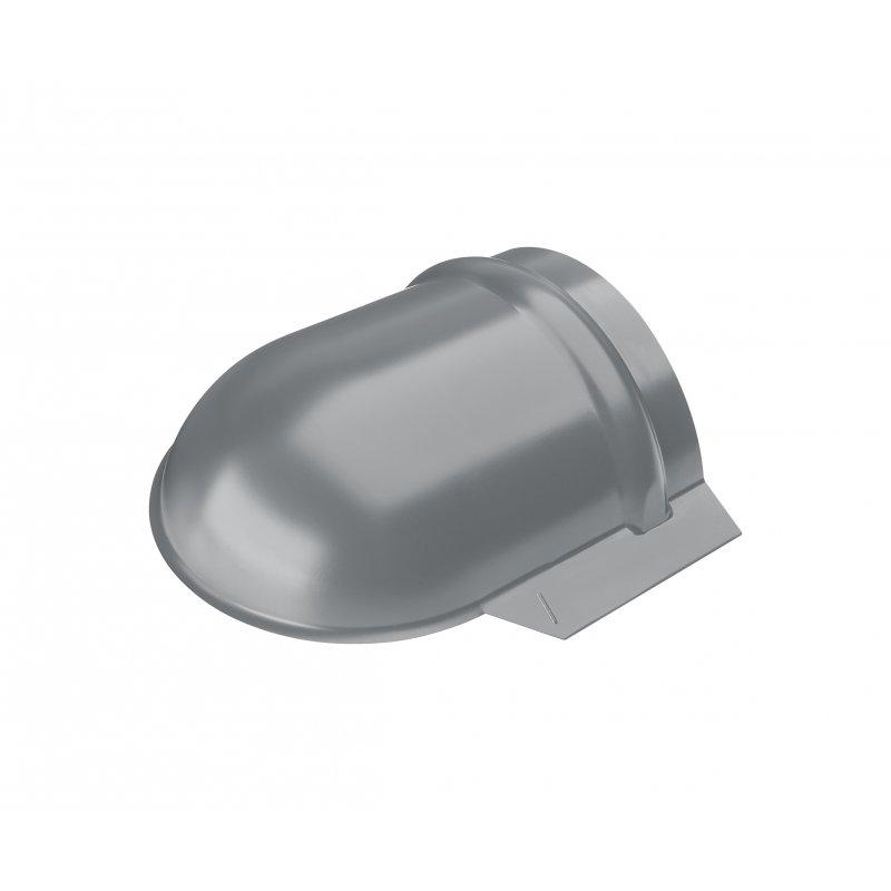 Ukončení hřebenáče oblé  - Pozink lakovaný  - Prachově šedá  -  Obrázek