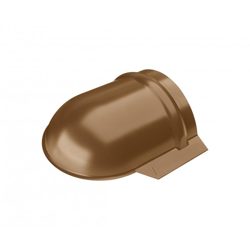 Ukončení hřebenáče oblé  - Pozink lakovaný  - Metalická měděná  -  Obrázek