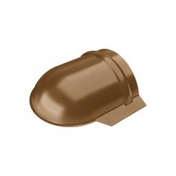 Ukončení hřebenáče oblé  - Pozink lakovaný  - Metalická měděná  -  Obrázek 1