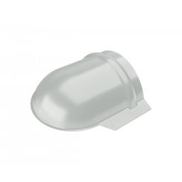 Ukončení hřebenáče oblé  - Pozink lakovaný  - Lehce šedá  -  Obrázek 1