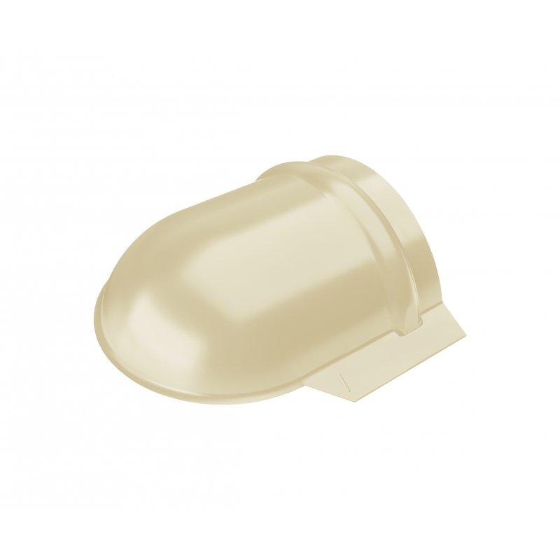 Ukončení hřebenáče oblé  - Pozink lakovaný  - Slonová kost  -  Obrázek