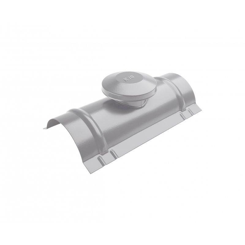 Hřebenáč větrací - Pozink lakovaný - Bílo hliníková - Obrázek