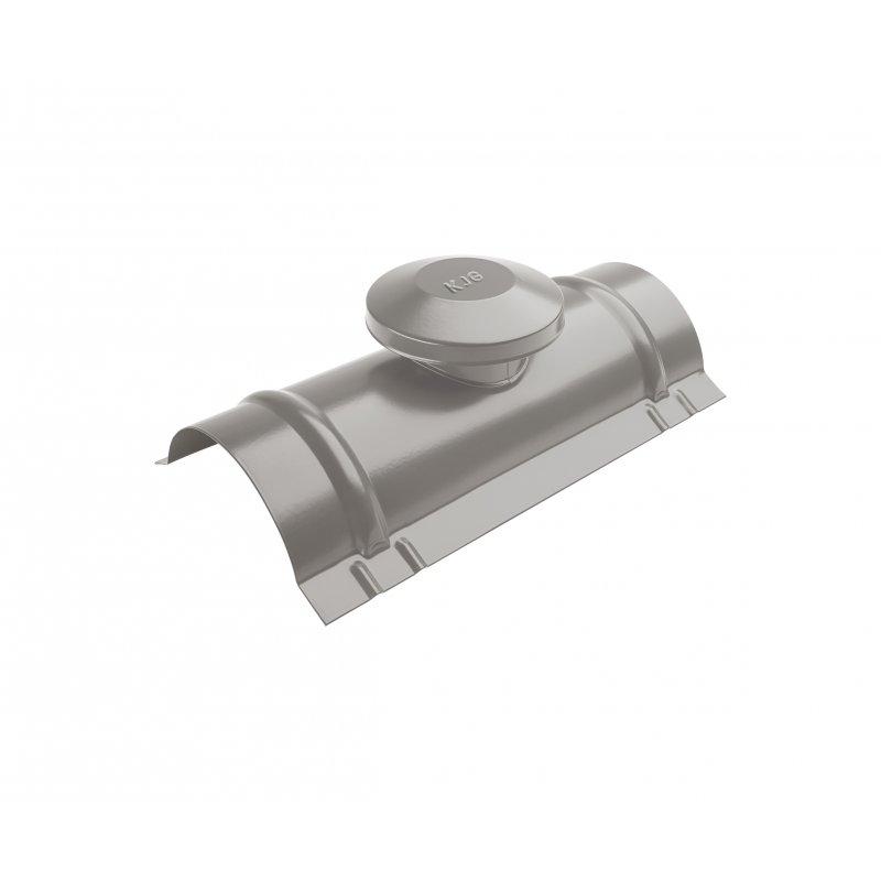 Hřebenáč větrací  - Pozink lakovaný  - Bílo hliníková tmavá  -  Obrázek