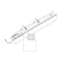Zachytávač sněhu - Pozink lakovaný - Antracit - Obrázek 2