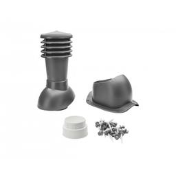 Komínové střešní odvětrání UNI 2 Ø 150 mm  - PVC  - Antracit  -  Obrázek 1