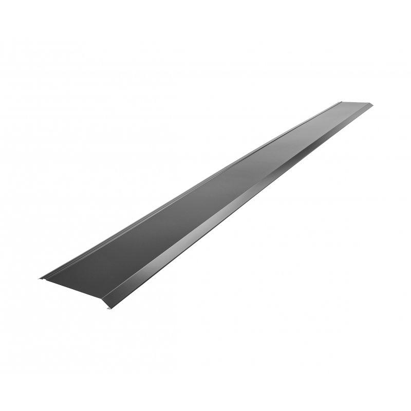 Okapový plech  - Pozink lakovaný  - Antracit  -  Obrázek