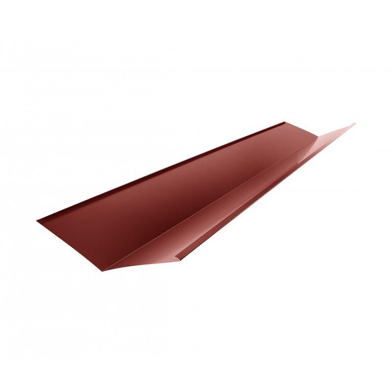 Střešní úžlabí  - Pozink lakovaný  - Ocelově červená  -  Obrázek