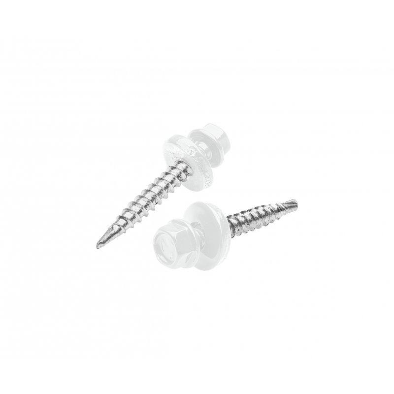 Pozinkovaný šroub farmářský  - Pozink lakovaný  - Šedo bílá  -  Obrázek