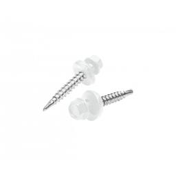 Pozinkovaný šroub farmářský  - Pozink lakovaný  - Šedo bílá  -  Obrázek 1