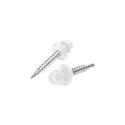 Pozinkovaný šroub farmářský  - Pozink lakovaný  - Bílá  -  Obrázek 1