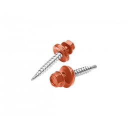 Pozinkovaný šroub farmářský  - Pozink lakovaný  - Rally červená  -  Obrázek 1